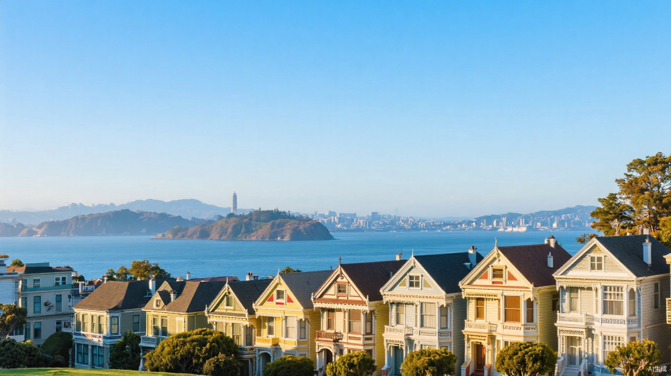 美國舊金山城市景观，单身代孕友好州代表